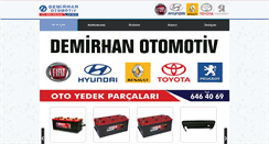 Desktop Screenshot of demirhanotoyedekparcalari.com